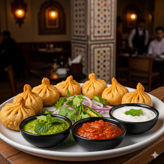Chicken Momos ( St/Fried/Tandoori) (8 pieces)