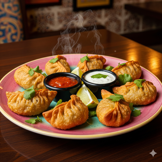 Veg Momos St/Fried/Tandoori (8 pieces)