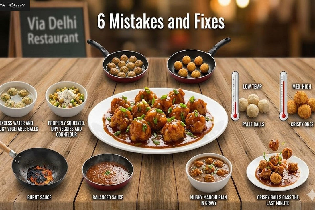 6 Mistakes That Ruin Homemade Manchurian & How to Fix Them