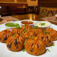 Chicken Momos ( St/Fried/Tandoori) (8 pieces)